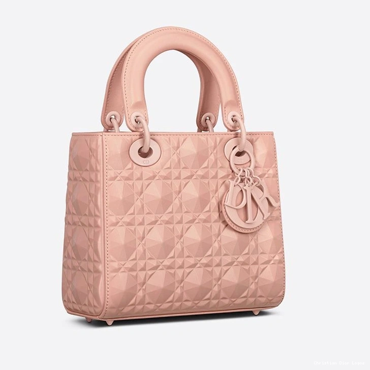 Cheap My Calfskin Ultramatte ABCDior with Bag Motif Diamond Dior Pink Cannage Lady 0804 Luxury